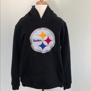 Steelers hoodie size L 14/16